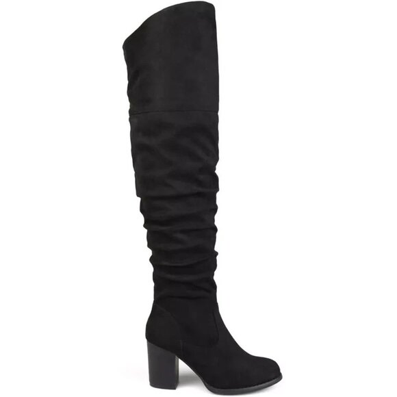 Journee Collection Kaison Over The Knee Boots Faux Suede Tan 7.5 $143 - Picture 2 of 3